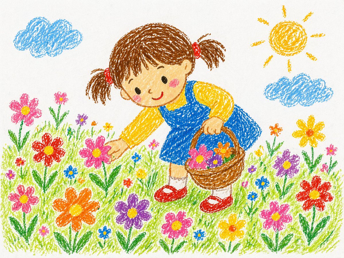 AI Prompt for Crayon-Style Illustrations: Soft Textures & Hand-Drawn Imperfections
