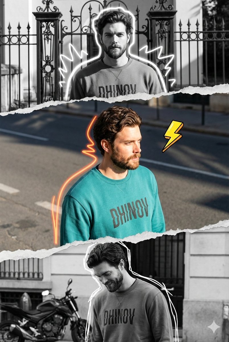 AI Prompt for Creating a Stylish Mixed-Media Digital Collage