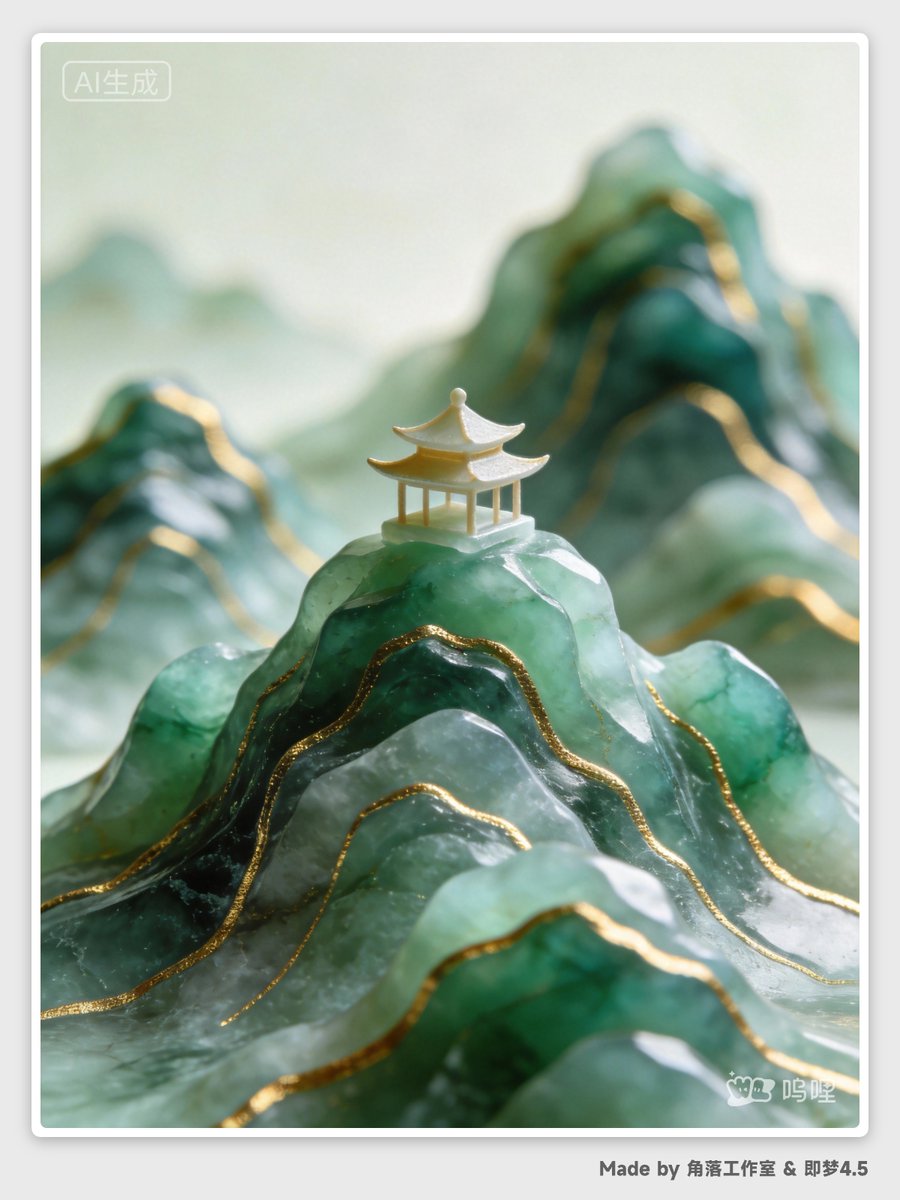 AI Prompt for Creating Abstract Chinese-Inspired Miniature Landscapes