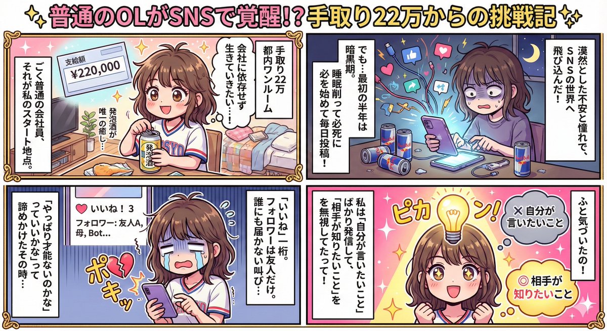 AI Prompt for Creating Cute 4-Panel Manga with Pop Art Style