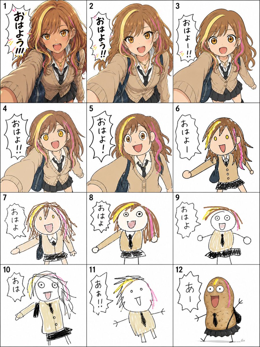 AI Prompt for Creating Distorted Image Grids with Humor