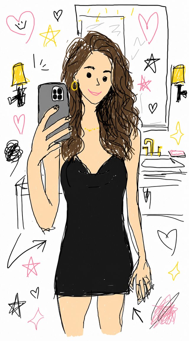 AI Prompt for Creating Illustrative Hand-Drawn Selfies with Doodles