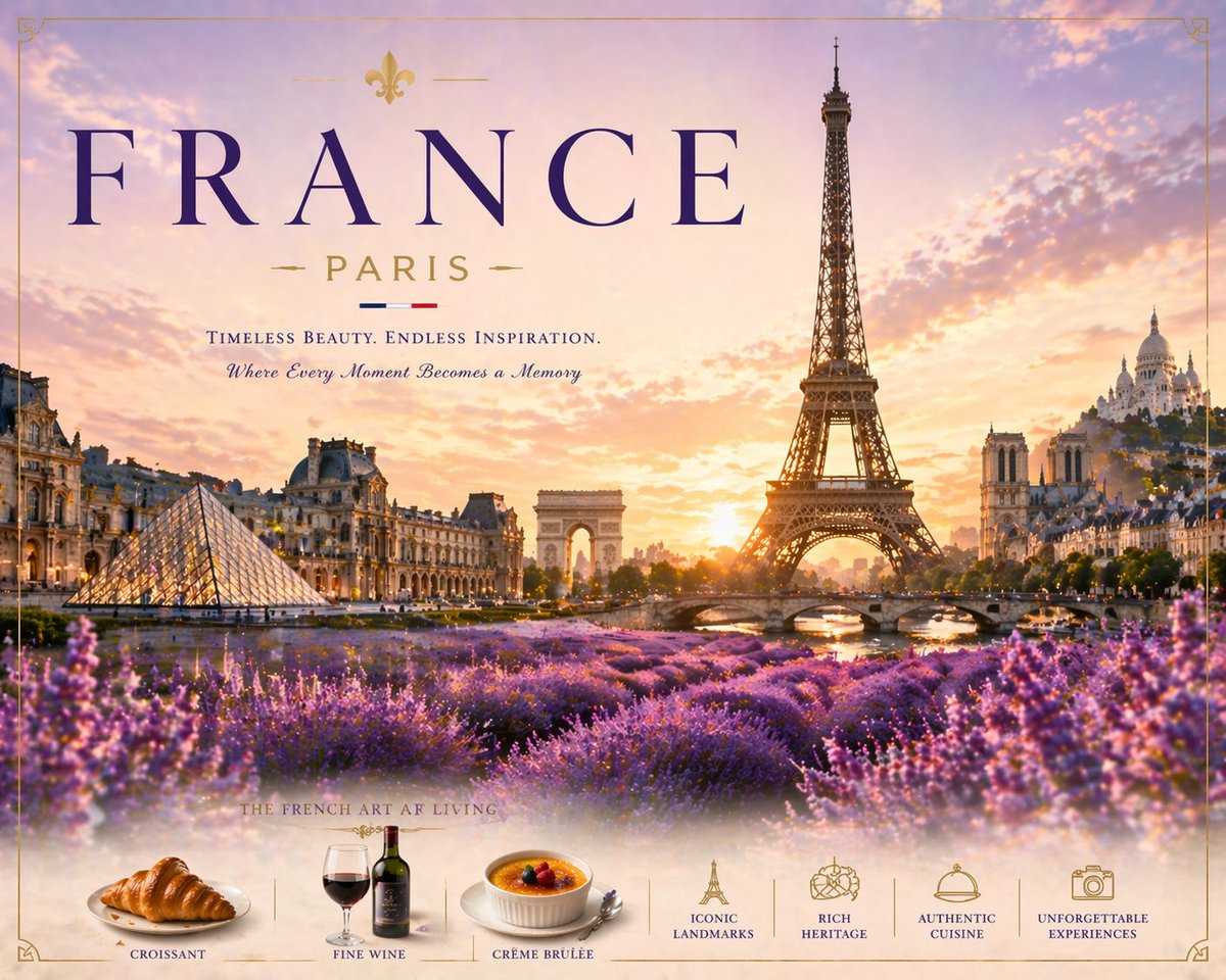 AI Prompt for Creating Vintage Parisian Travel Posters for Your Designs