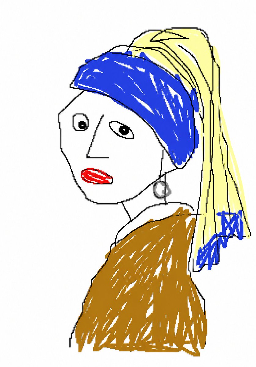 AI Prompt for Crude MS Paint-Style Portrait Drawings