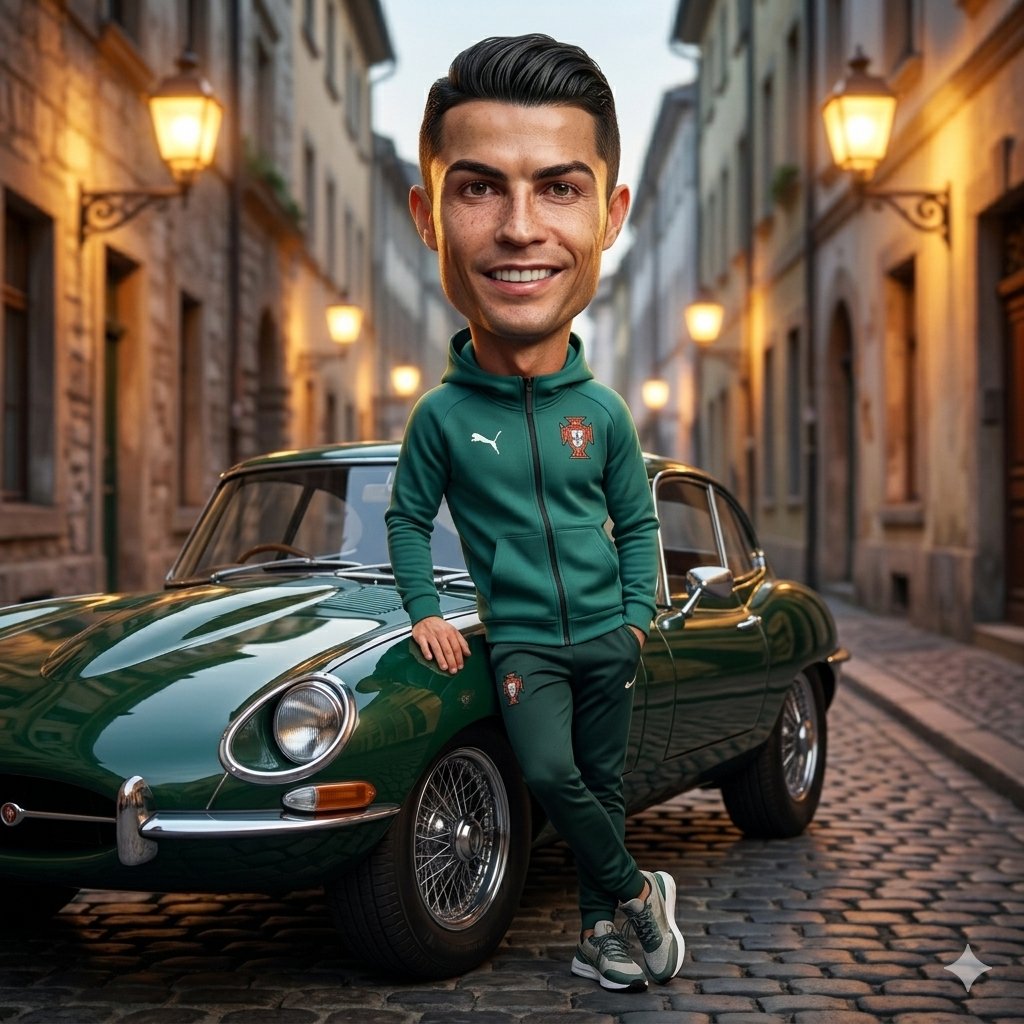 AI Prompt for Custom 3D Cartoon Caricature Image with Identity Preservation