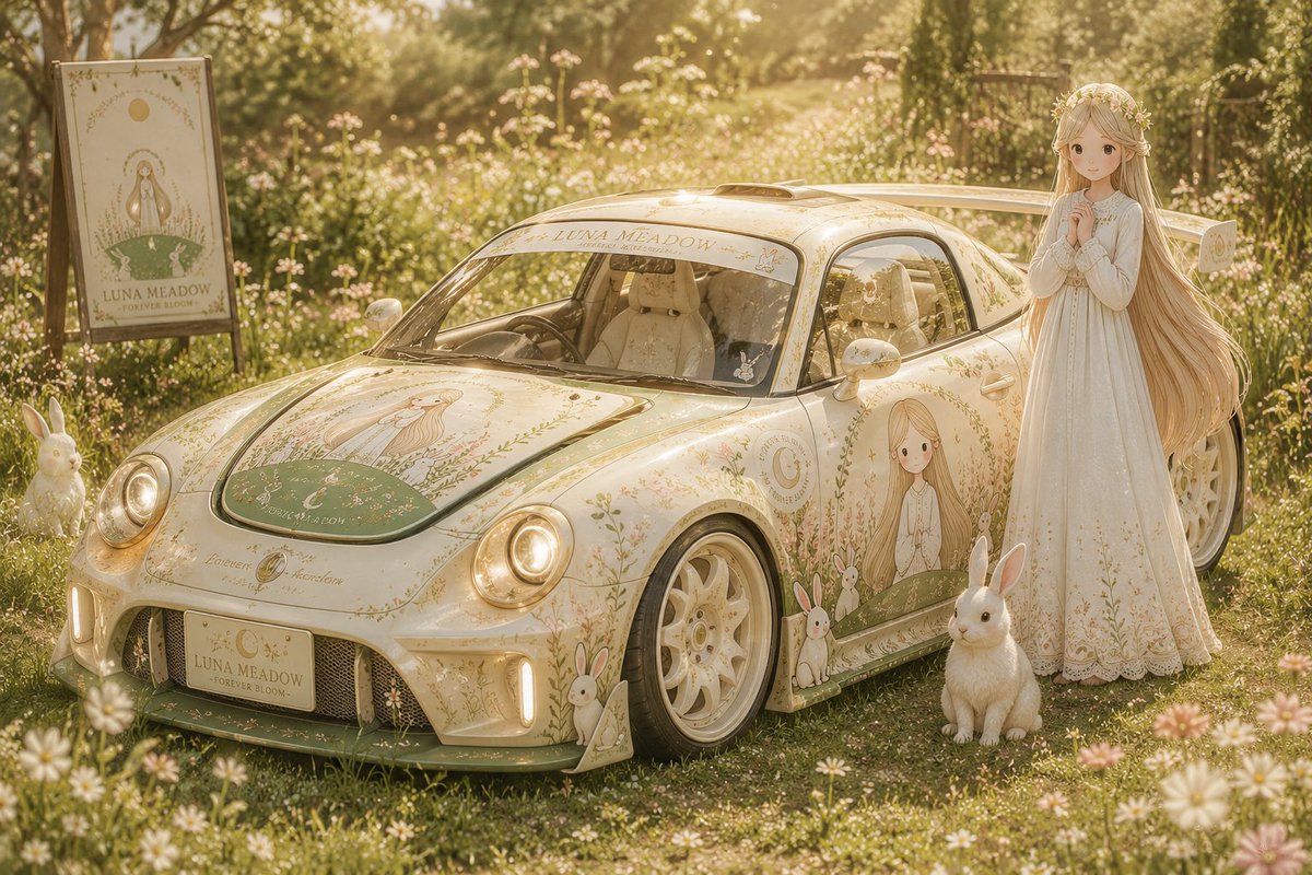 AI Prompt for Custom Japanese Itasha Car Design with Anime Style