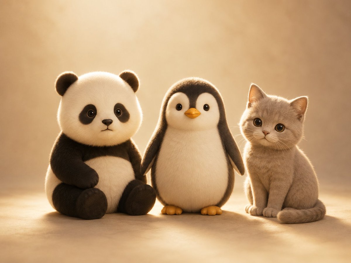 AI Prompt for Customizable 3D Plush Animal Character Portraits