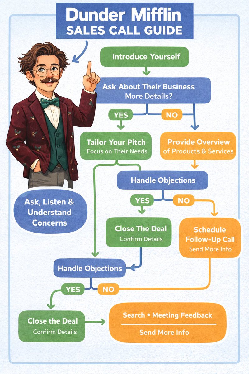 AI Prompt for Customizable Illustration of Sales Sales Associate Flow Chart