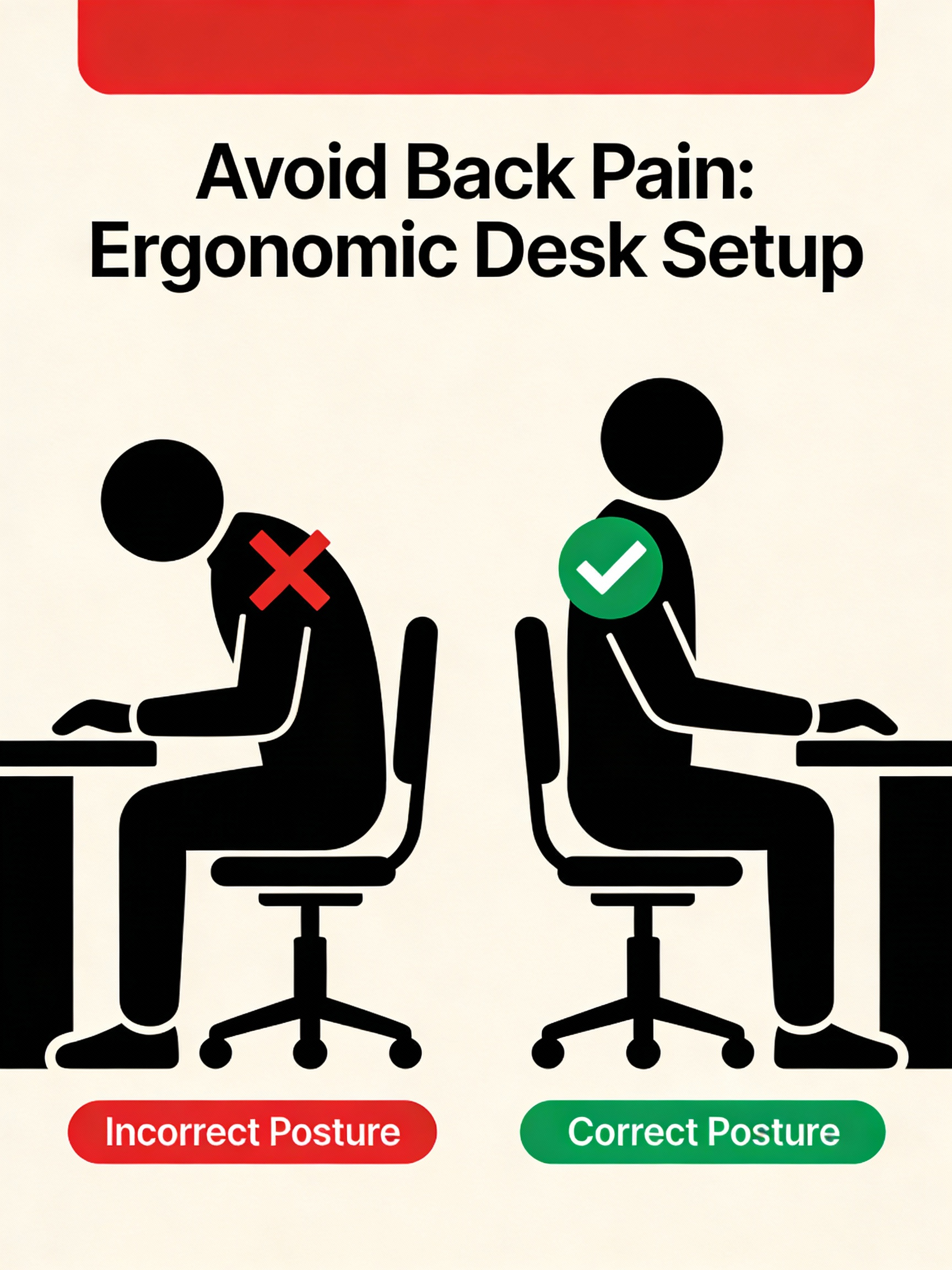 AI Prompt for Customizable Workplace Posture Safety Infographic
