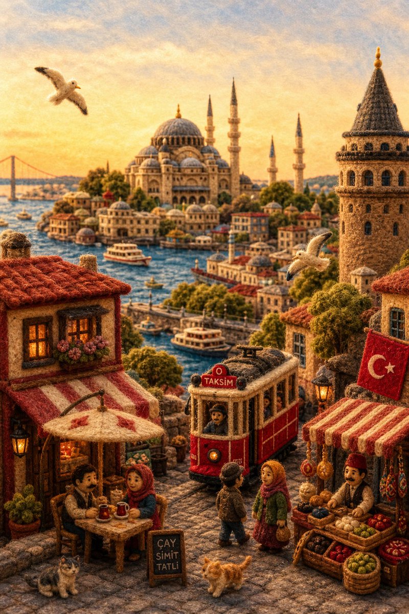 AI Prompt for Customized Felt Country Diorama with Unique Landscape and Culture