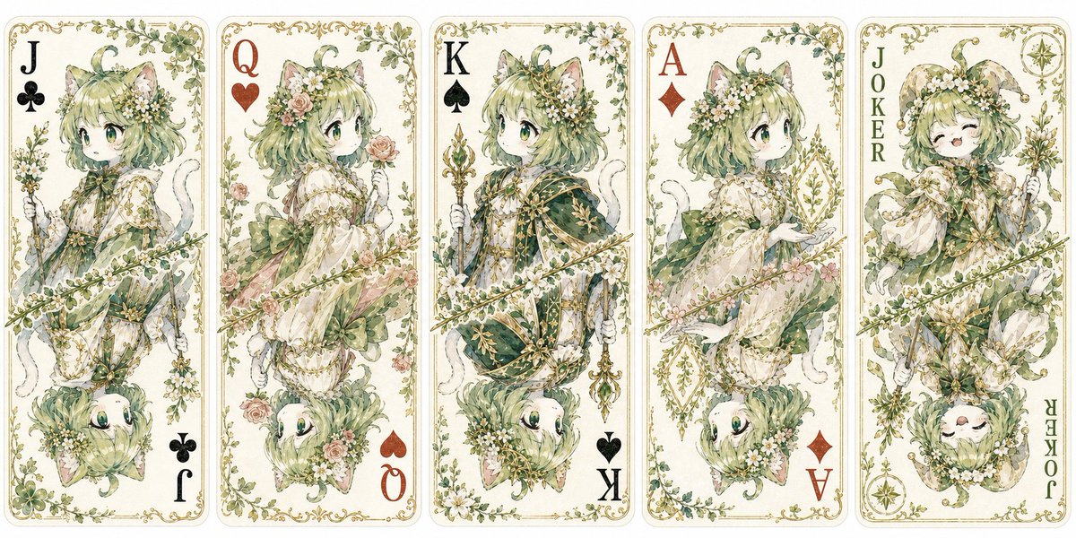 AI Prompt for Customized Stylized Playing Cards with Creature Illustrations