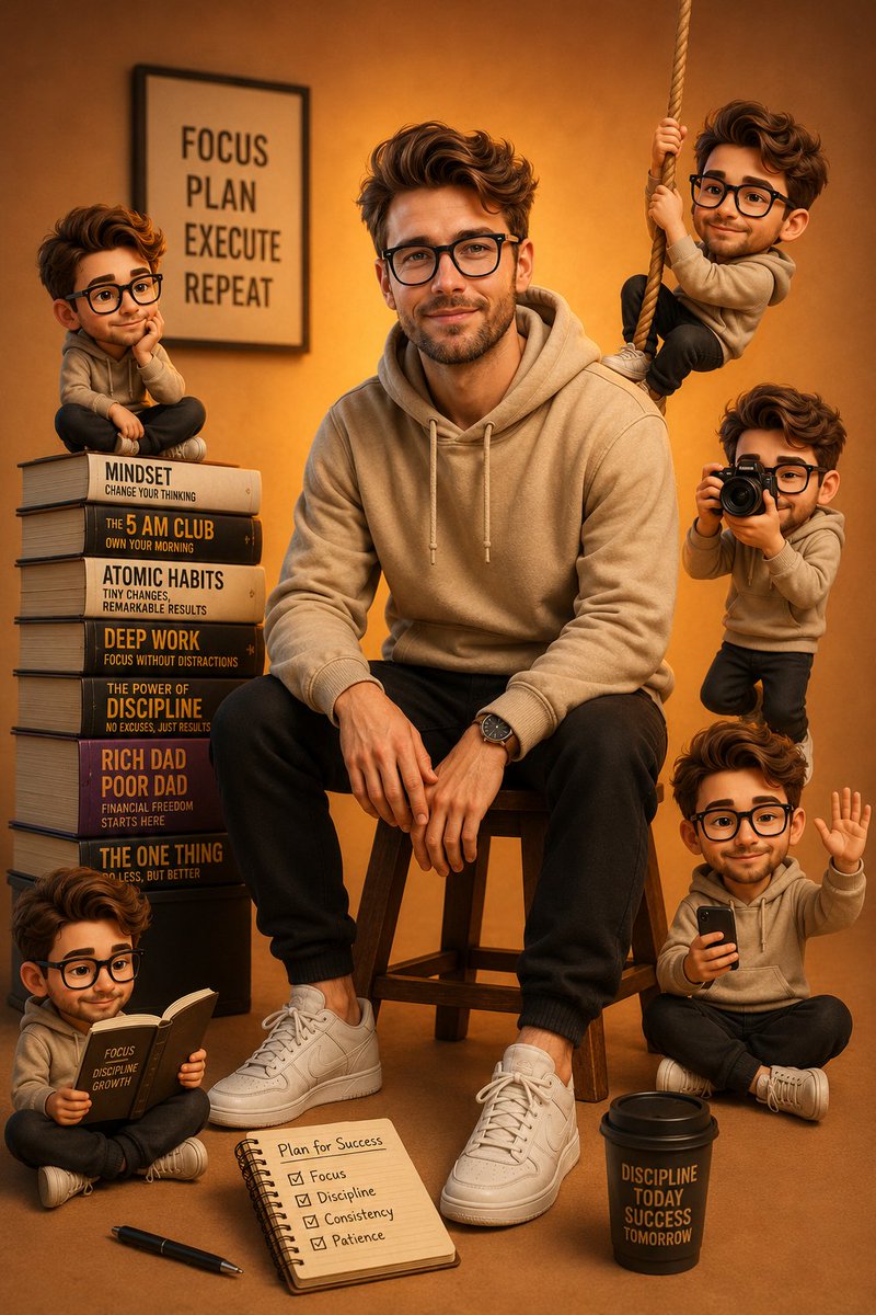 AI Prompt for Cute 3D Cartoon Portrait Poster