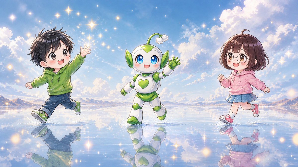 AI Prompt for Cute Animated Water Landscape Scene