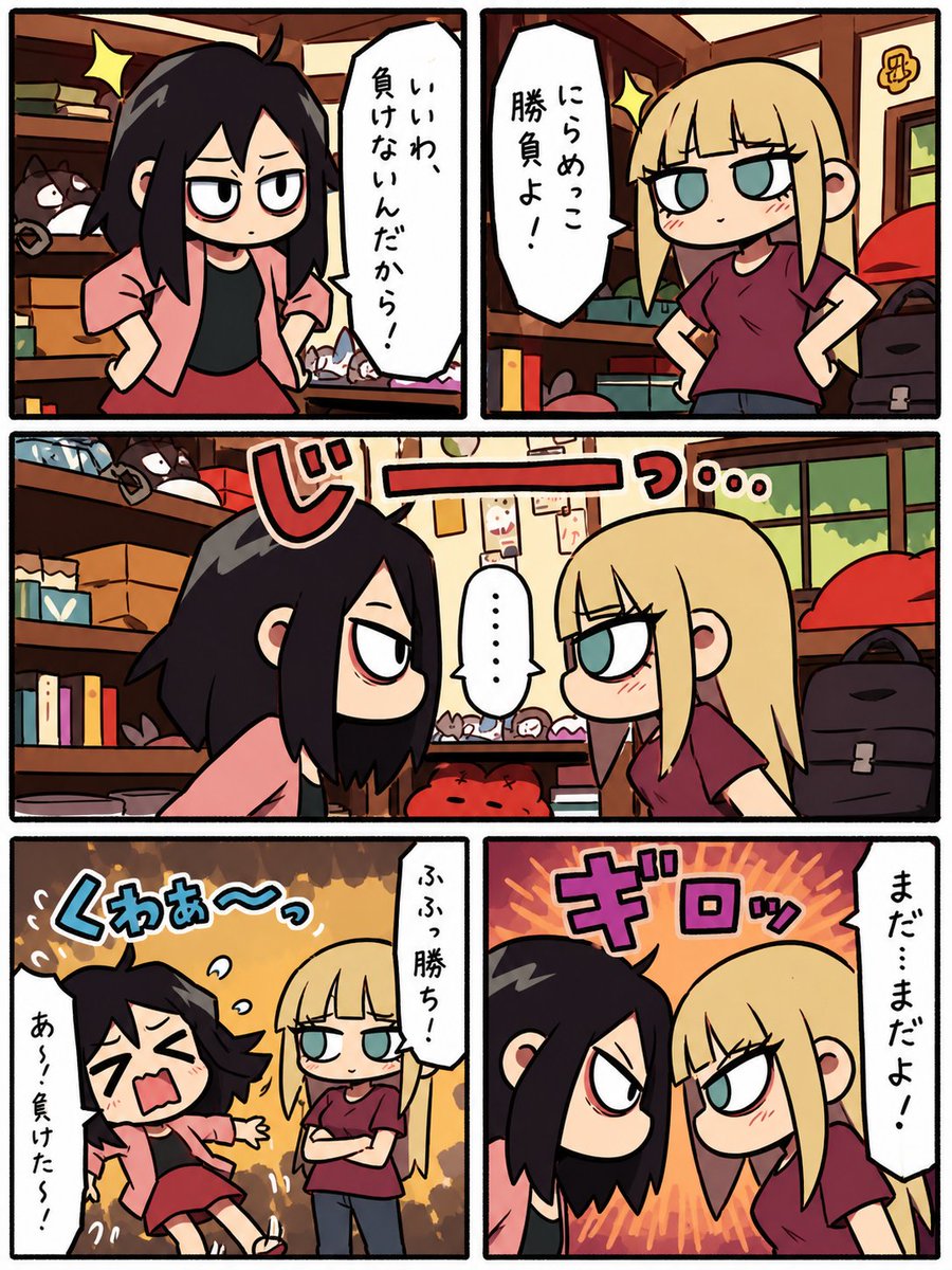 AI Prompt for Cute Chibi Manga Comic Page with Cluttered Bedroom Background