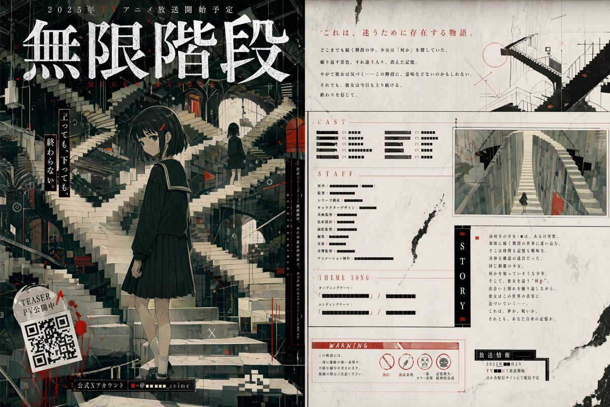 AI Prompt for Cyberpunk Anime Poster Blank Template
