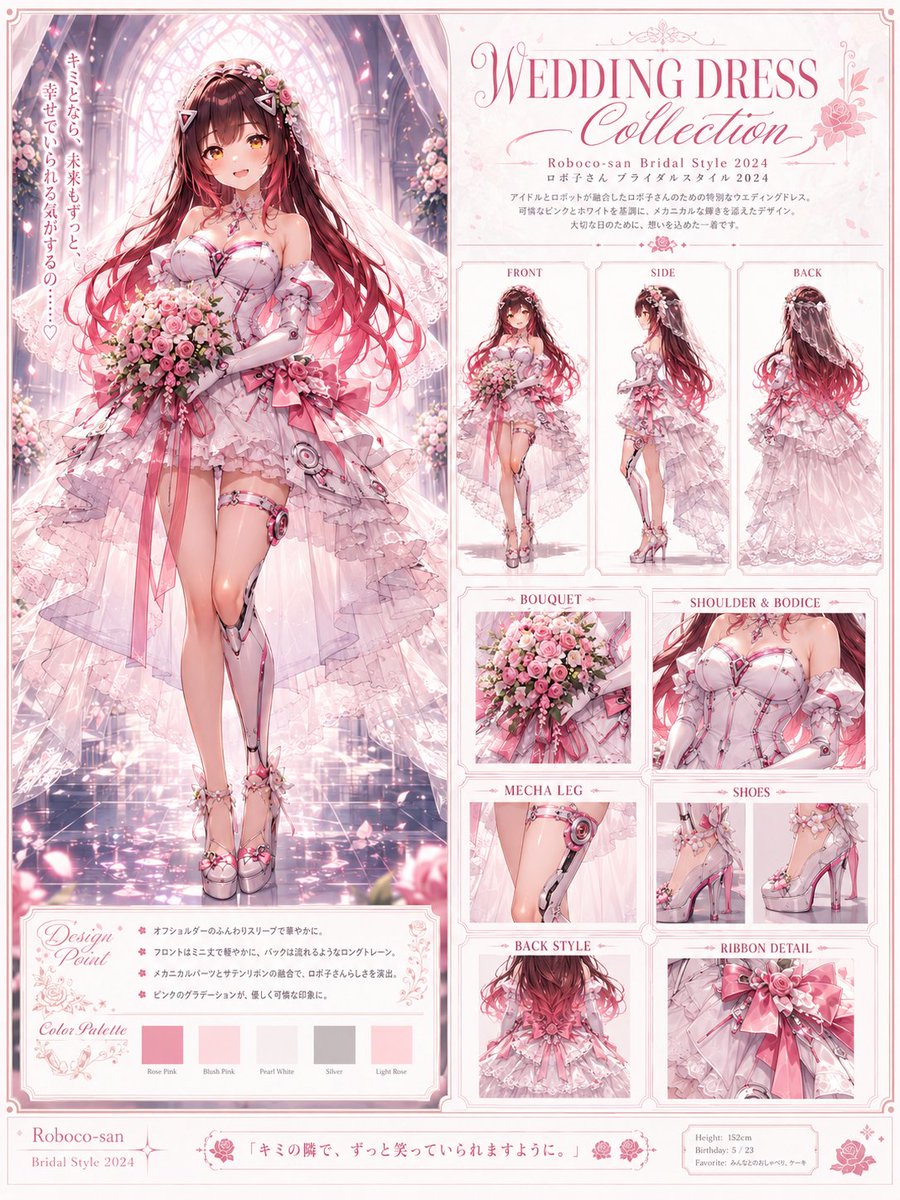 AI Prompt for Cyberpunk Anime Wedding Dress Design