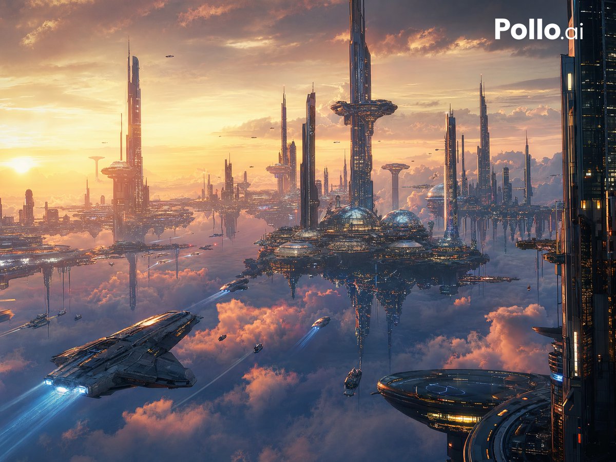 AI Prompt for Cyberpunk Cityscape with Sunset and Spacecraft