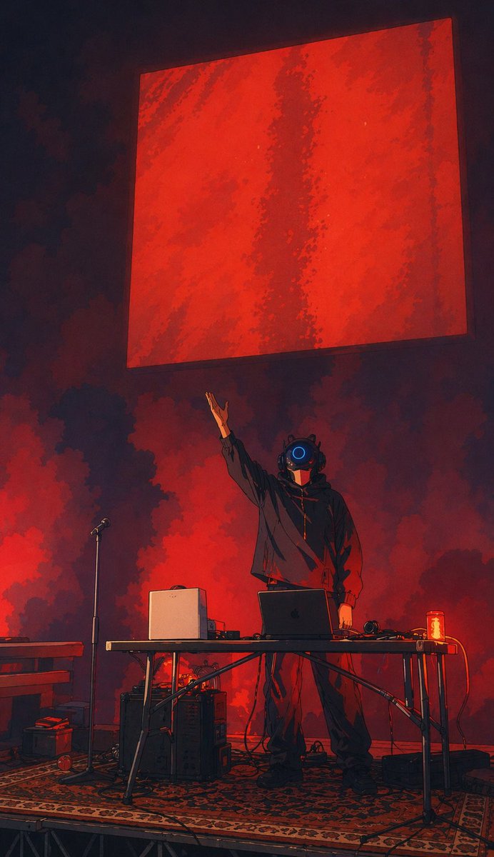 AI Prompt for Cyberpunk Electronic Concert Illustration