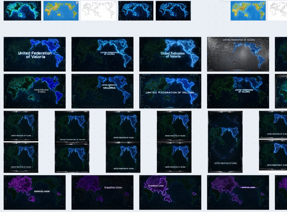 AI Prompt for Cyberpunk Sci-Fi World Map Collage