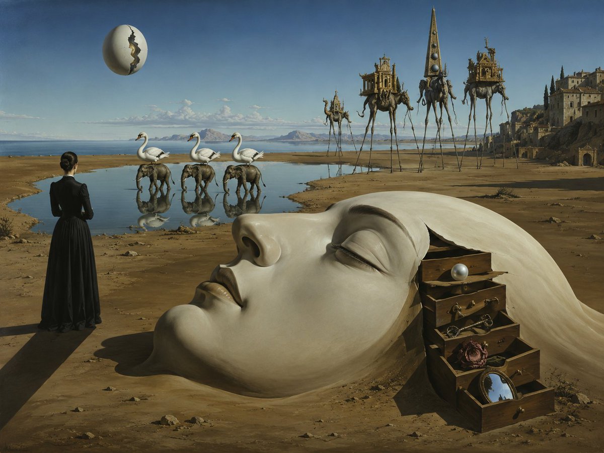 AI Prompt for Dali-Inspired Surrealist Landscape
