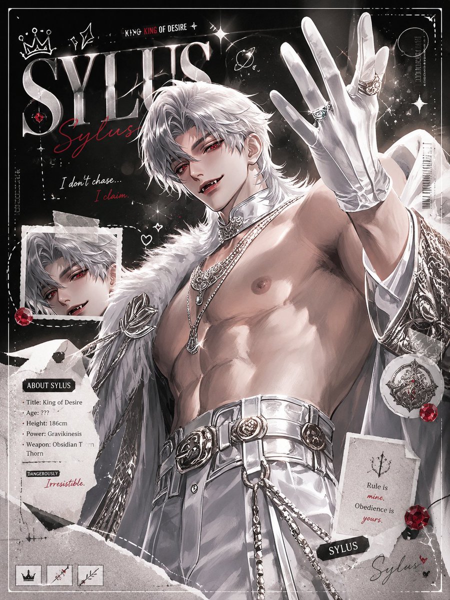 AI Prompt for Dark Anime Sylus Luxury Poster