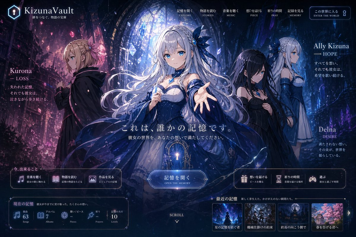 AI Prompt for Dark Fantasy Anime Web Design Inspiration