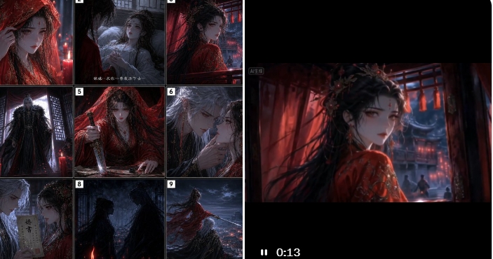 AI Prompt for Dark Fantasy Storyboard and Video Preview