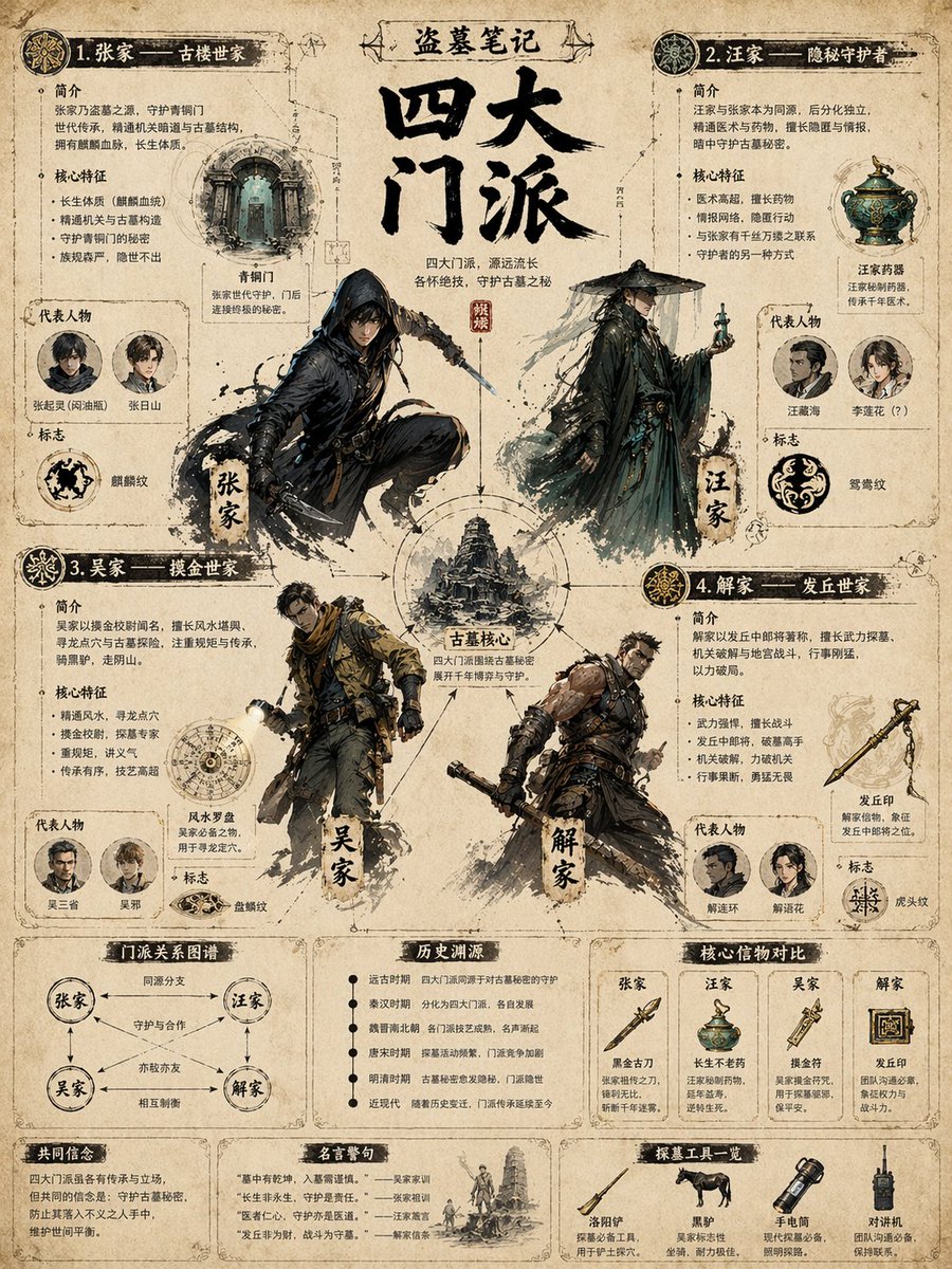 AI Prompt for Detailed Infographic Poster with Vintage Character Art