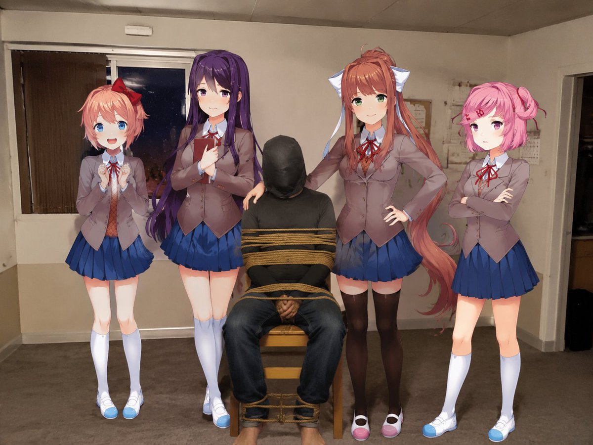 AI Prompt for Doki Doki Literature Club Fan Art