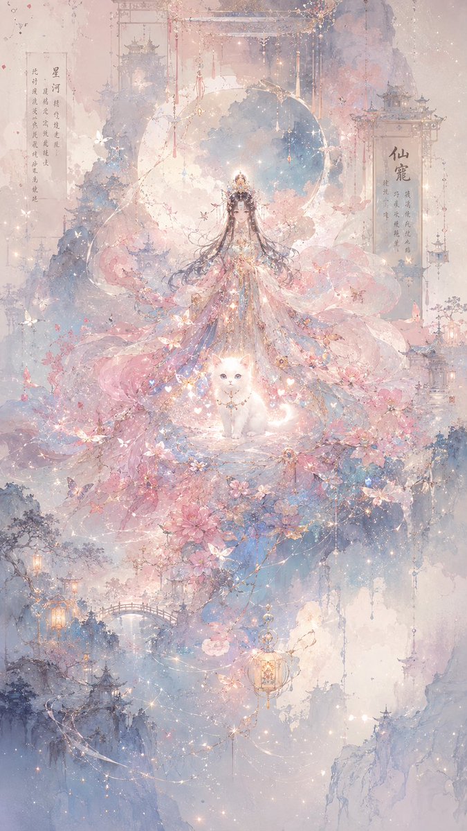AI Prompt for Dreamy Xianxia Landscape with Celestial Fairy and Glowing Portal