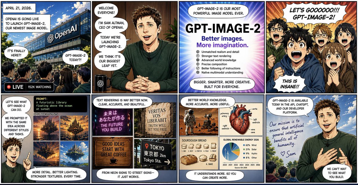 AI Prompt for Eight-Panel Manga Story and Comic Book Sequel Illustrations