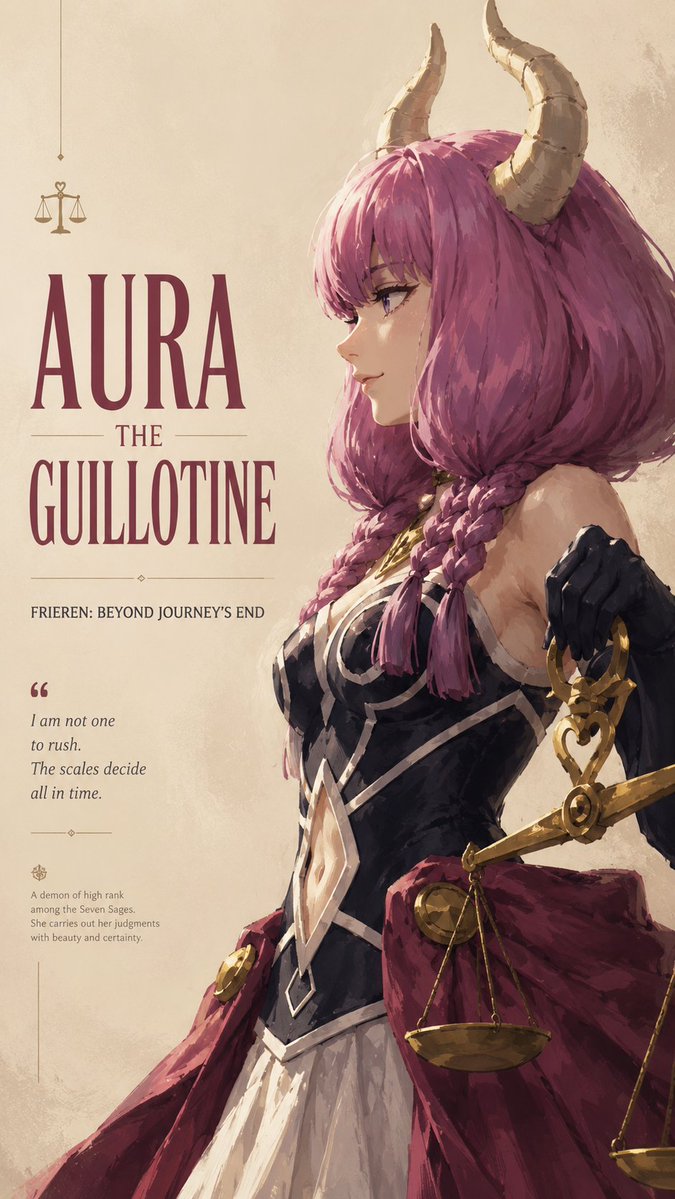 AI Prompt for Elegant Anime Villain Poster with Parchment Fantasy Style