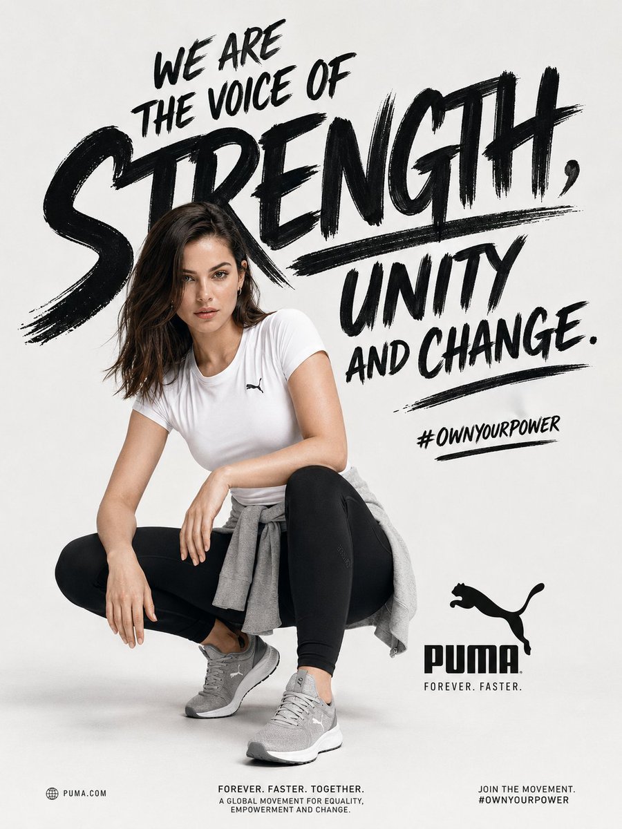AI Prompt for Empowering Sports Campaign Poster Design