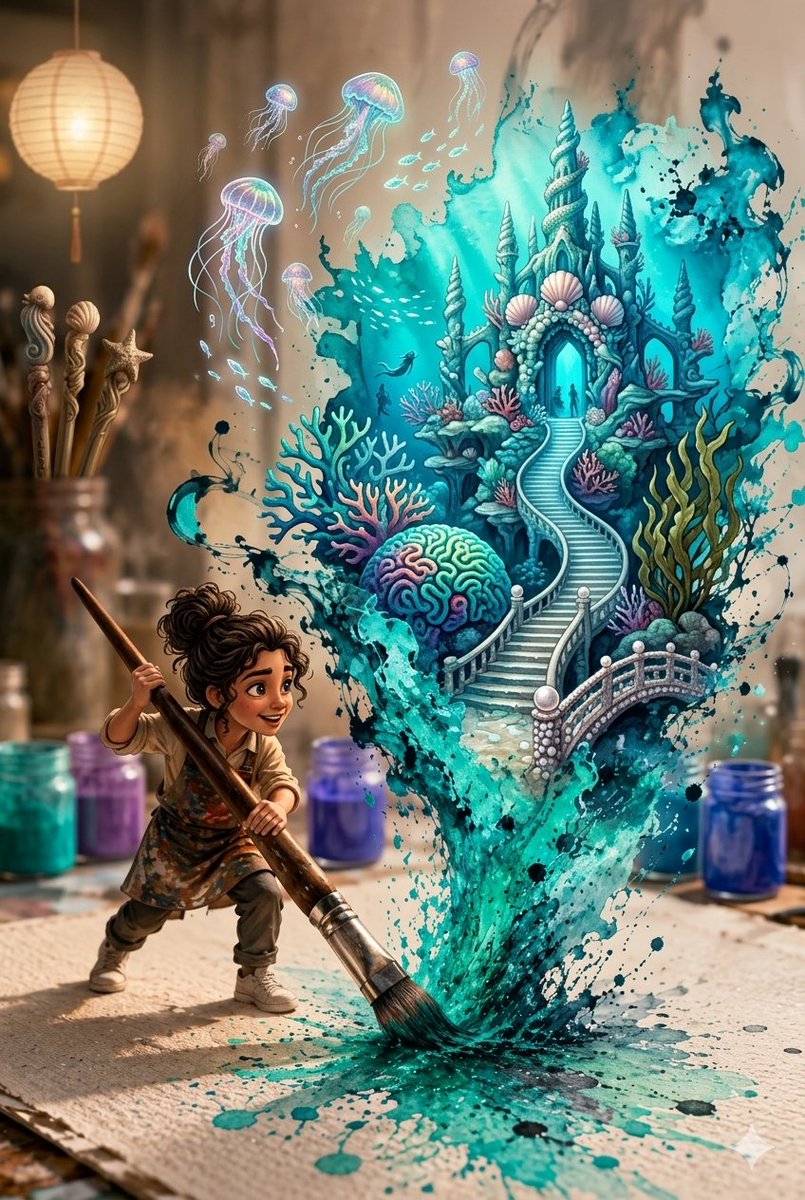 AI Prompt for Enchanting Underwater Scene Generation