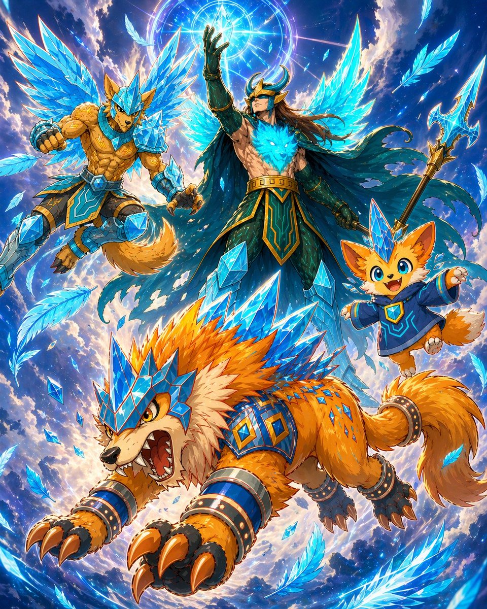 AI Prompt for Epic Anime Warrior Art with Wolf Companions