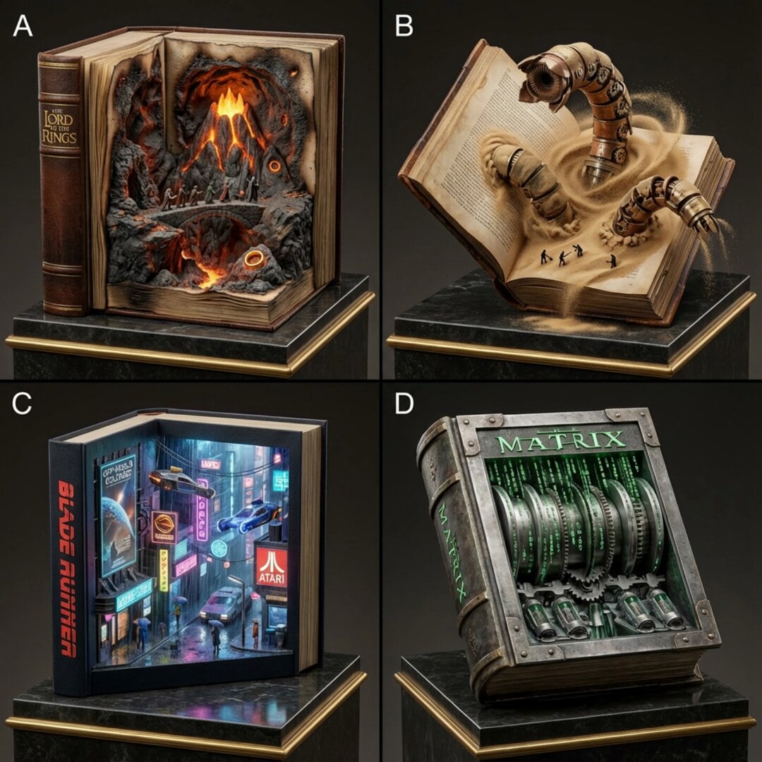 AI Prompt for Epic Fantasy Book Dioramas with 3D Rendered Illustrations