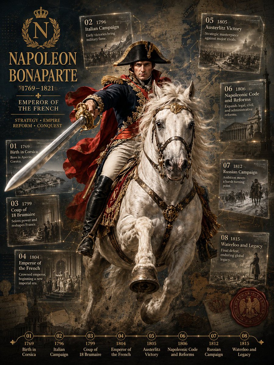 AI Prompt for Epic Historical Poster with Equestrian Portrait