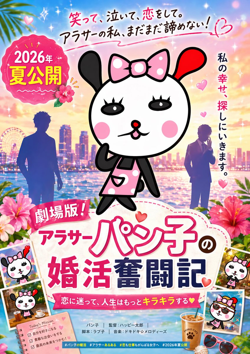 AI Prompt for Epic Japanese Romcom Poster Character Design