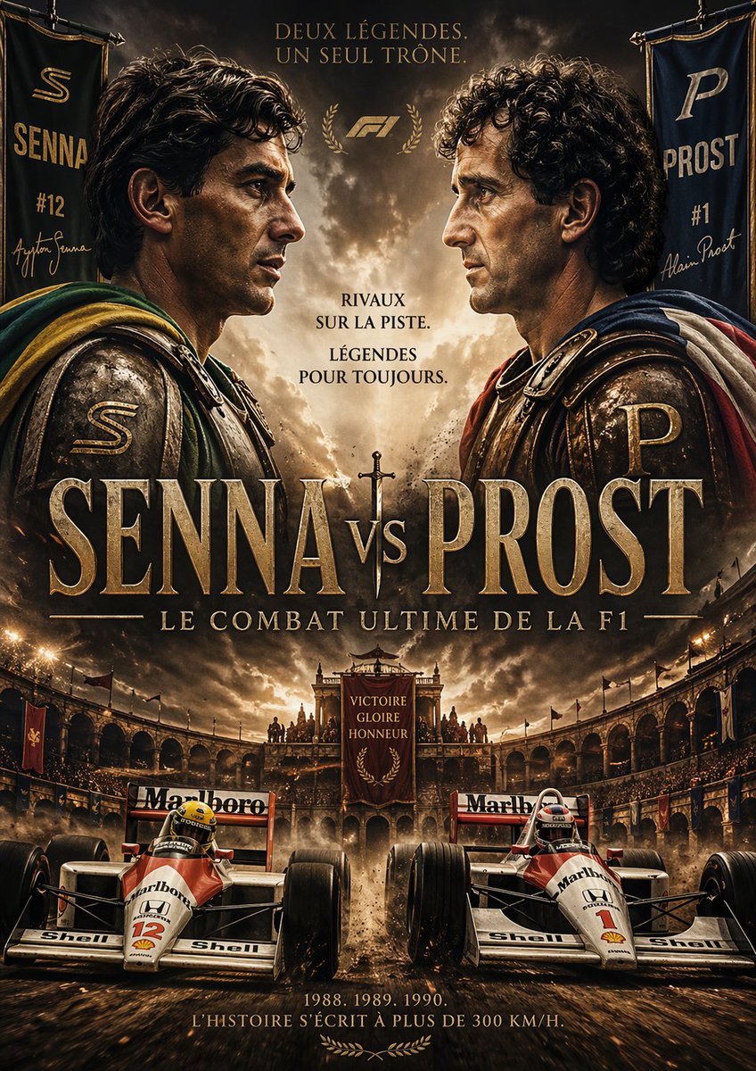 AI Prompt for Epic Senna vs Prost Cinematic Motorsport Art