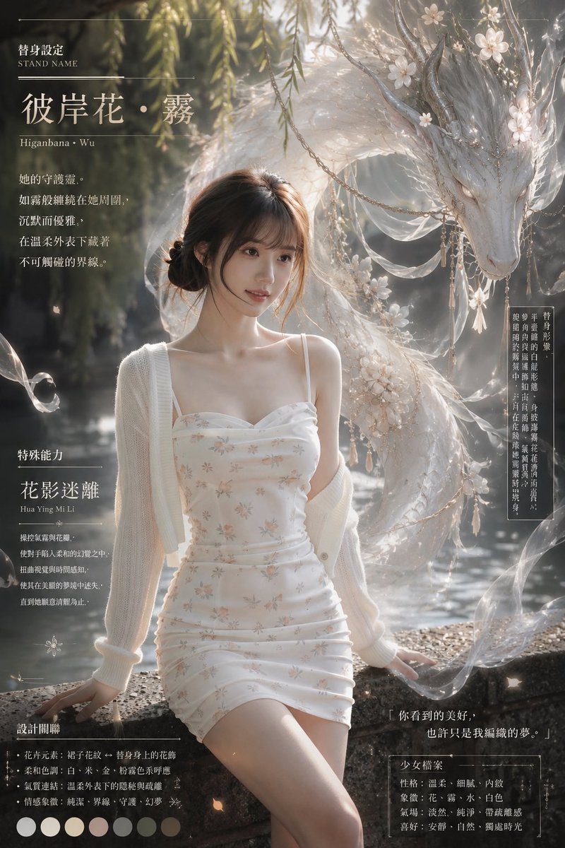 AI Prompt for Ethereal Fantasy Character and Floral Guardian Spirit Portrait