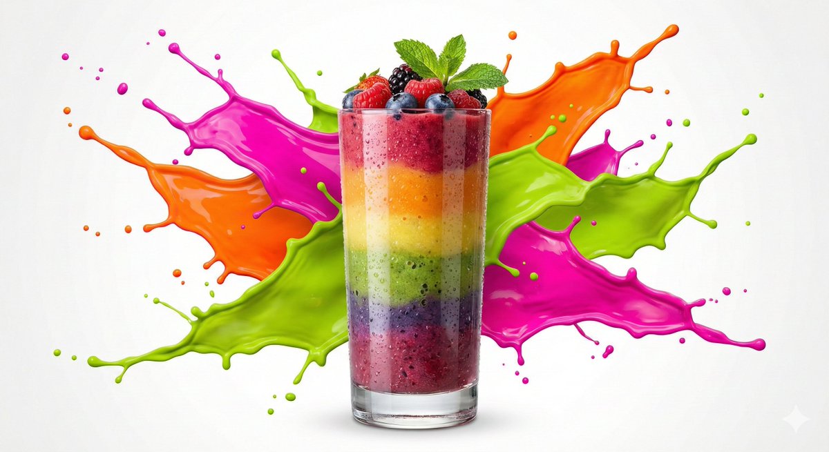 AI Prompt for Eye-Catching Food Product Ads with Vibrant Color Splashes