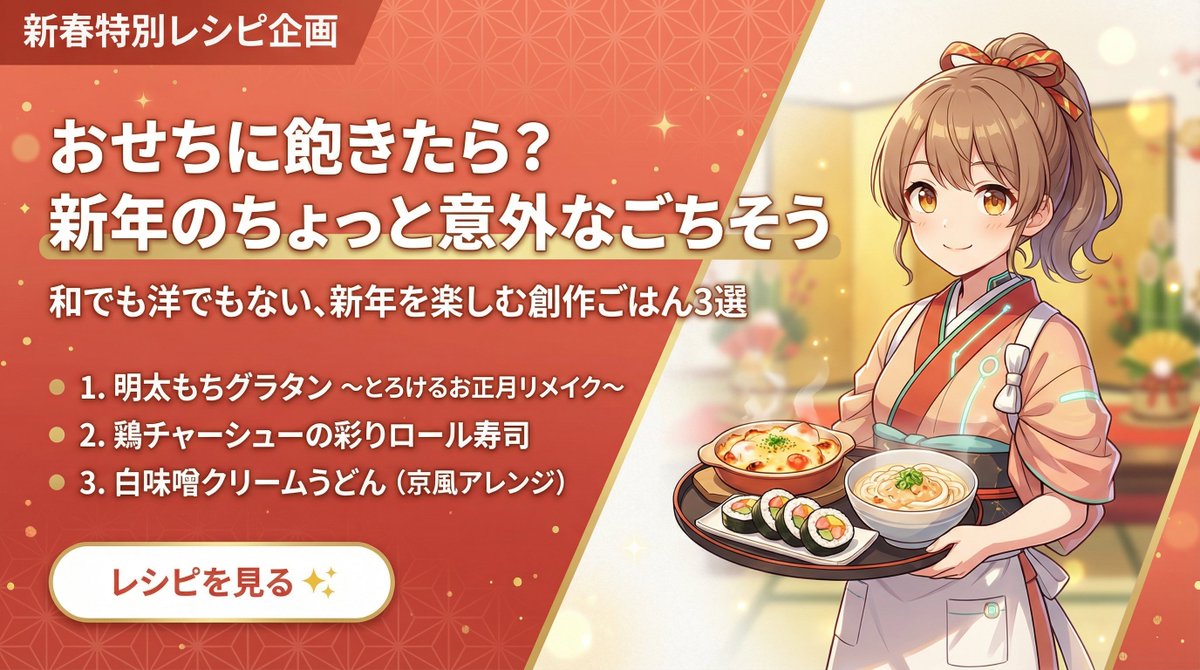 AI Prompt for Eye-Catching New Year Recipe Poster