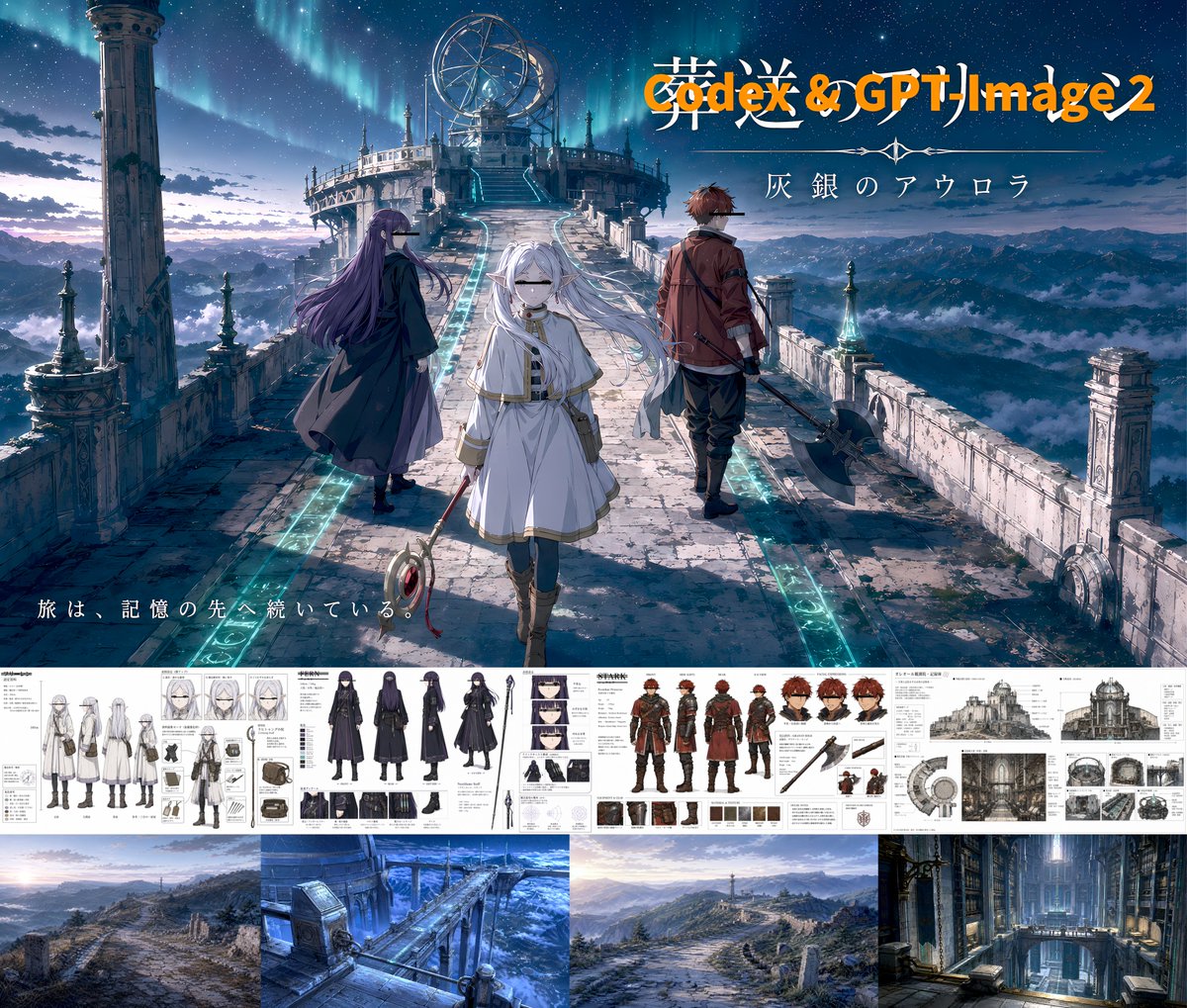 AI Prompt for Fantasy Anime Key Visual Board