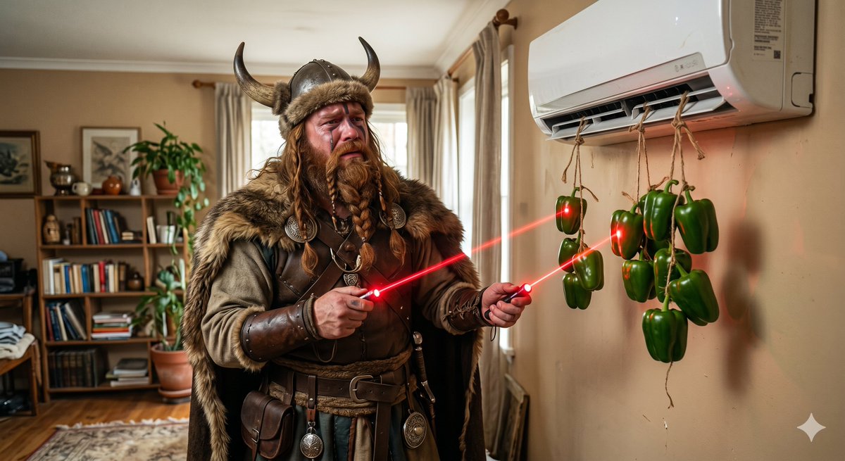 AI Prompt for Fantasy Illustration: Bell Peppers in Battle with Viking Warrior