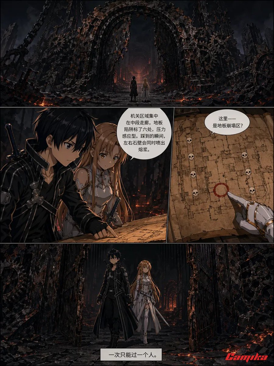 AI Prompt for Fantasy Ruin Comic Illustration
