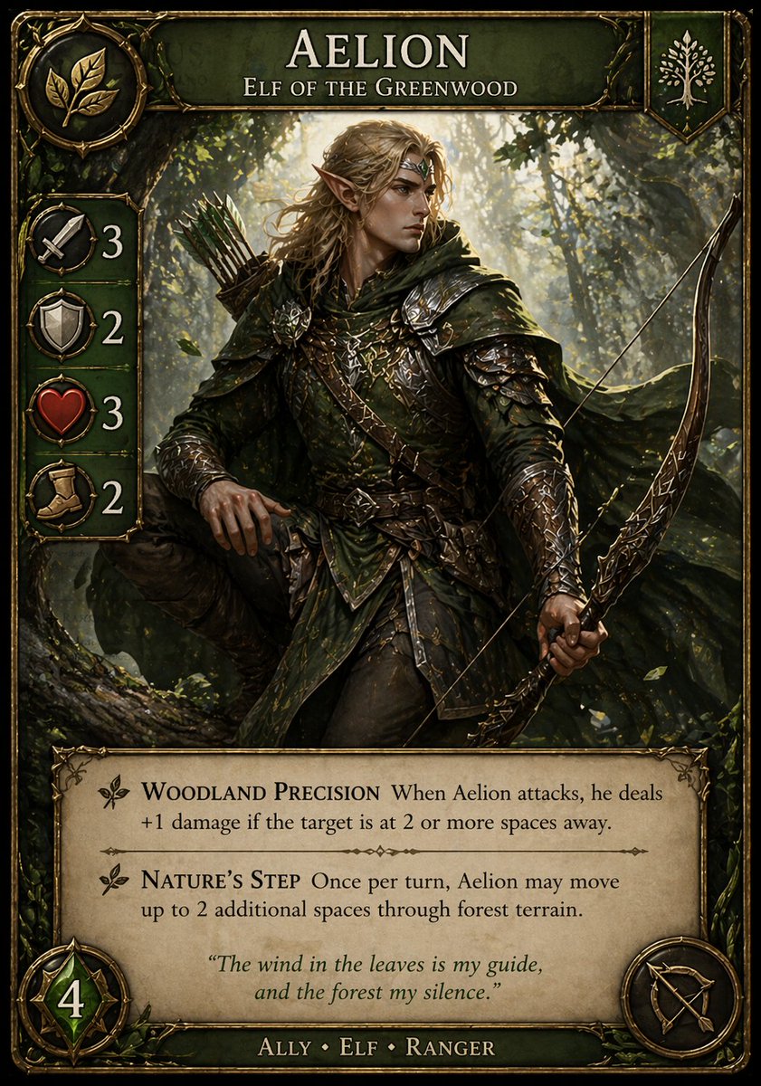 AI Prompt for Fantasy Trading Card Character Design