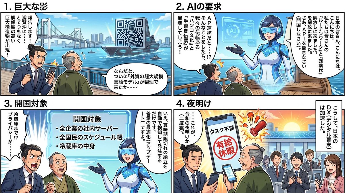 AI Prompt for Four Panel Manga Style Image Generation