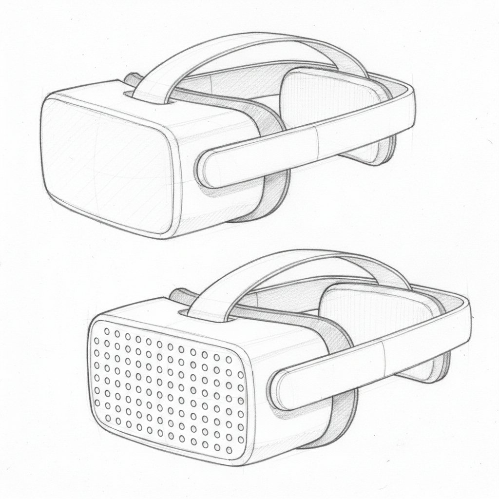 AI Prompt for Futuristic VR Headset Design