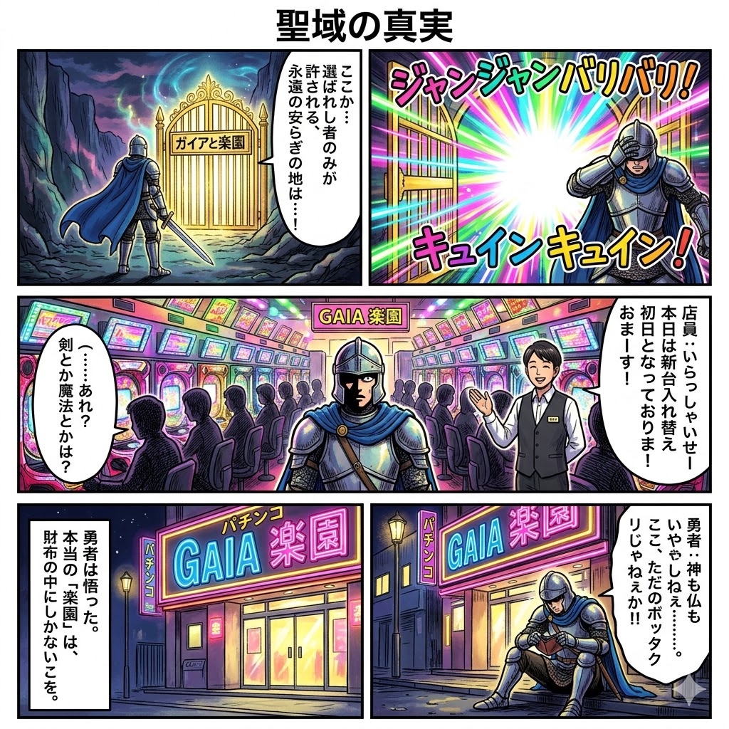 AI Prompt for Generating a Four-Panel Comic - Exploring Heaven and Hell Themes