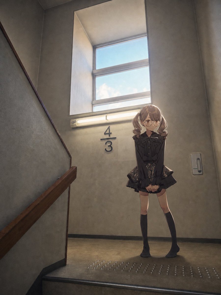 AI Prompt for Generating Anime-Inspired Stairwell Composites